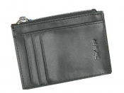 Plånbok med dragkedja och utvändiga fack