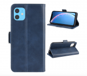 Läderfodral / plånboksfodral med magnetflärp till iPhone 11 Pro