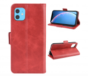 Läderfodral / plånboksfodral med magnetflärp till iPhone 6/6s