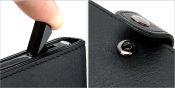 PopUp plånbok / korthållare i äkta läder -  Litet märke